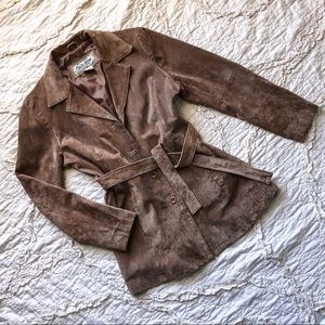 Leather Tan Coat